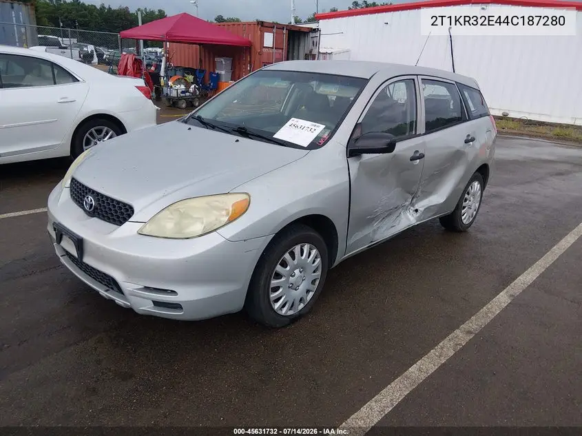 2T1KR32E44C187280 2004 Toyota Matrix Standard