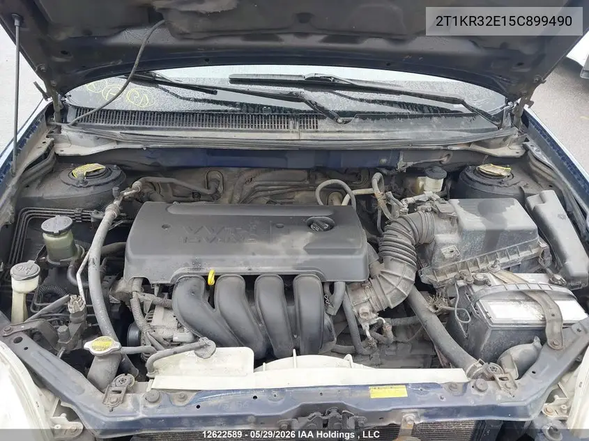 2005 Toyota Matrix Xr VIN: 2T1KR32E15C899490 Lot: 12622589