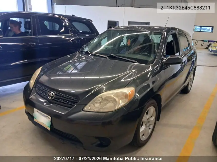 2005 Toyota Matrix VIN: 2T1KR32E45C888211 Lot: 20270717