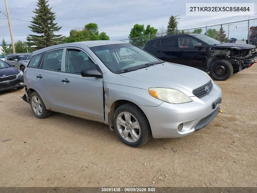 2005 Toyota Corolla Matrix Xr VIN: 2T1KR32EX5C858484 Lot: 30091438
