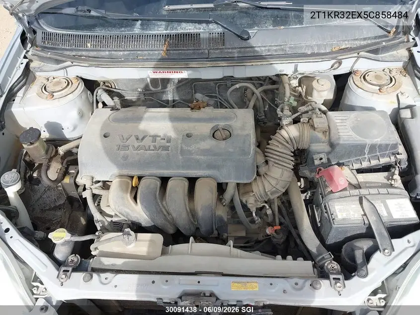2005 Toyota Corolla Matrix Xr VIN: 2T1KR32EX5C858484 Lot: 30091438