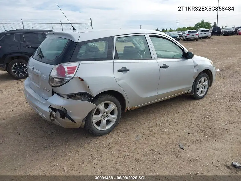 2005 Toyota Corolla Matrix Xr VIN: 2T1KR32EX5C858484 Lot: 30091438