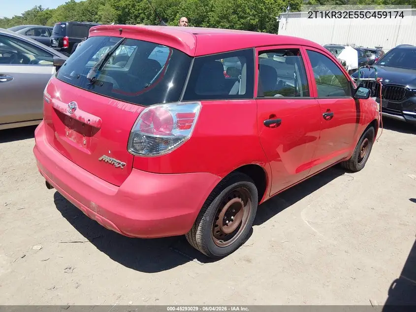 2005 Toyota Matrix VIN: 2T1KR32E55C459174 Lot: 45293029