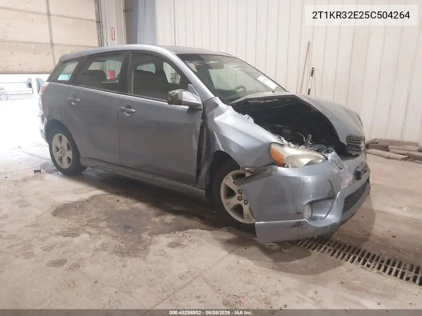 2005 Toyota Matrix Xr VIN: 2T1KR32E25C504264 Lot: 45296902