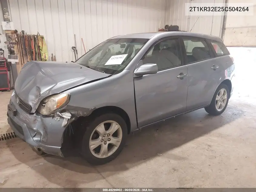 2005 Toyota Matrix Xr VIN: 2T1KR32E25C504264 Lot: 45296902