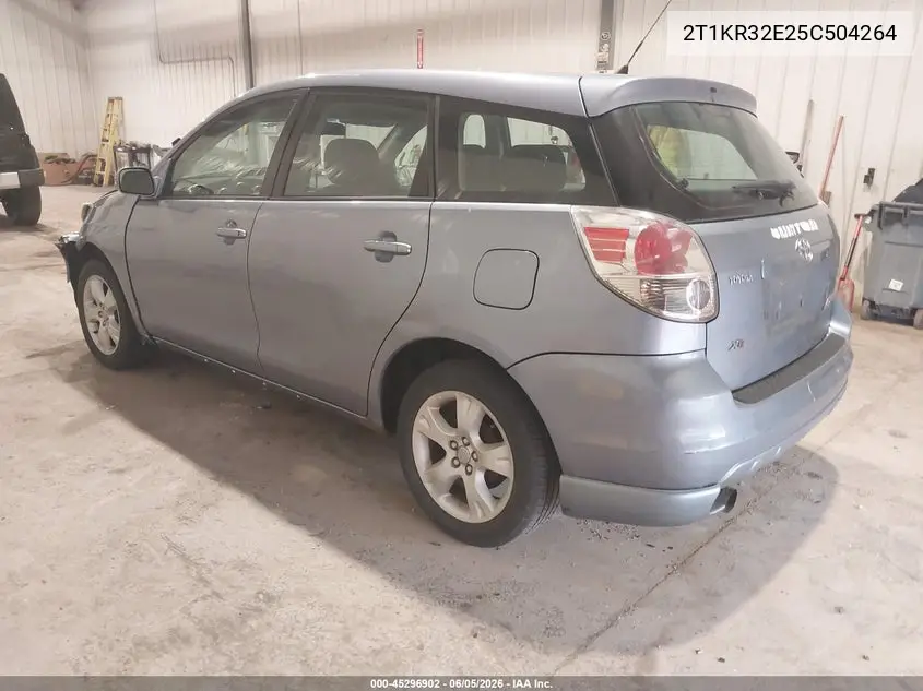 2005 Toyota Matrix Xr VIN: 2T1KR32E25C504264 Lot: 45296902