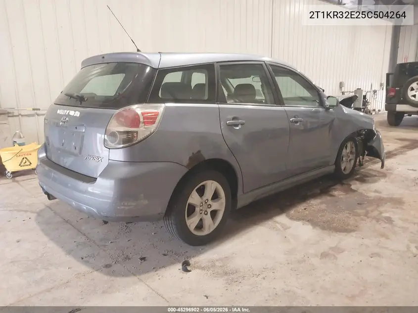 2005 Toyota Matrix Xr VIN: 2T1KR32E25C504264 Lot: 45296902