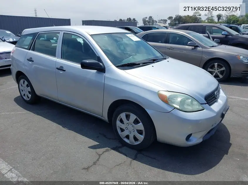 2005 Toyota Matrix VIN: 2T1KR32E45C329791 Lot: 45297949