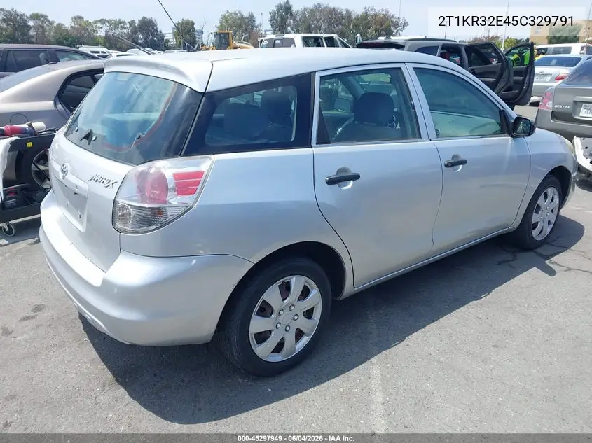 2005 Toyota Matrix VIN: 2T1KR32E45C329791 Lot: 45297949