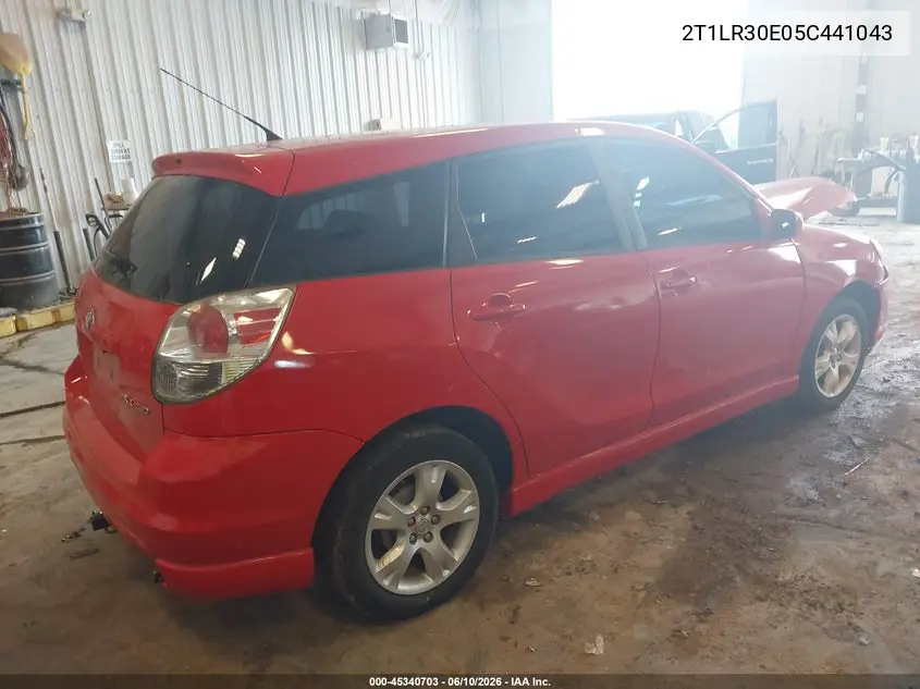2005 Toyota Matrix Xr VIN: 2T1LR30E05C441043 Lot: 45340703