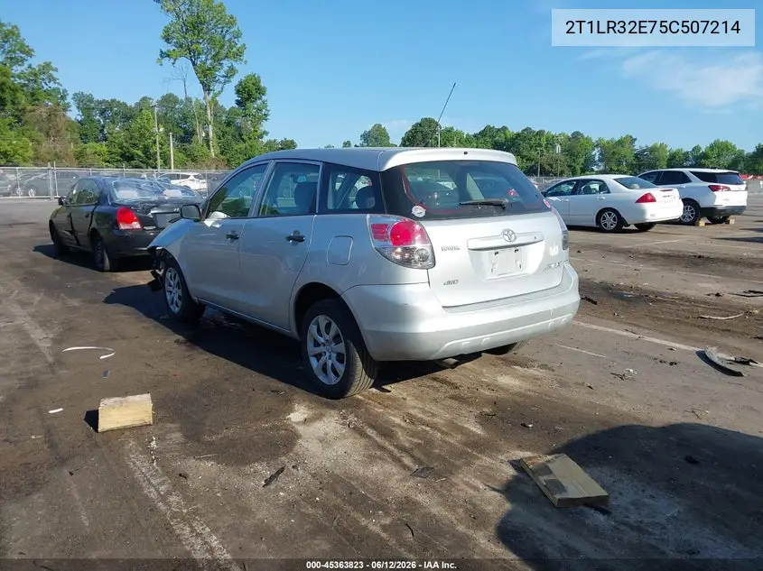 2005 Toyota Matrix VIN: 2T1LR32E75C507214 Lot: 45363823