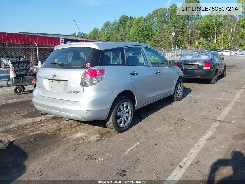2005 Toyota Matrix VIN: 2T1LR32E75C507214 Lot: 45363823