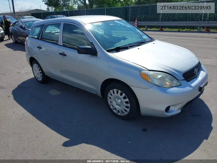 2005 Toyota Matrix VIN: 2T1KR32E65C339593 Lot: 45390913
