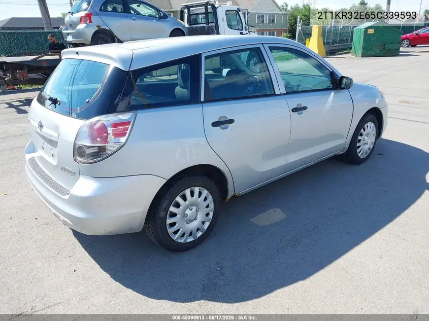 2005 Toyota Matrix VIN: 2T1KR32E65C339593 Lot: 45390913