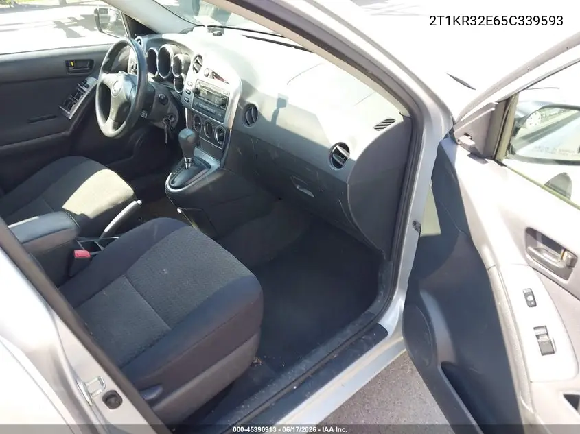 2005 Toyota Matrix VIN: 2T1KR32E65C339593 Lot: 45390913