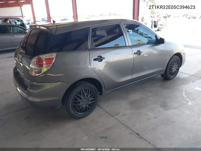 2005 Toyota Matrix VIN: 2T1KR32E05C394623 Lot: 45399907