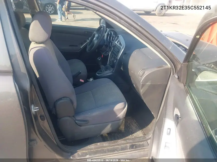 2005 Toyota Matrix VIN: 2T1KR32E35C552145 Lot: 45422510