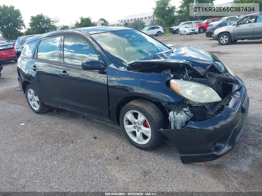2005 Toyota Matrix Xr VIN: 2T1KR32E65C387434 Lot: 45424985