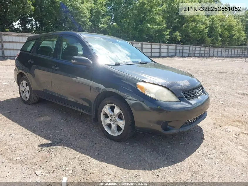 2005 Toyota Matrix Xr VIN: 2T1KR32E25C551052 Lot: 45434856
