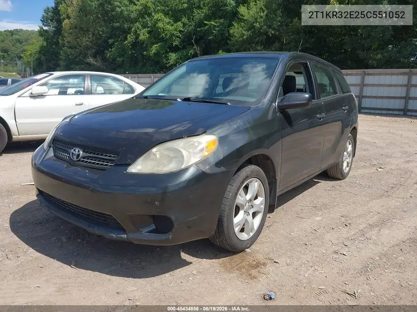 2005 Toyota Matrix Xr VIN: 2T1KR32E25C551052 Lot: 45434856