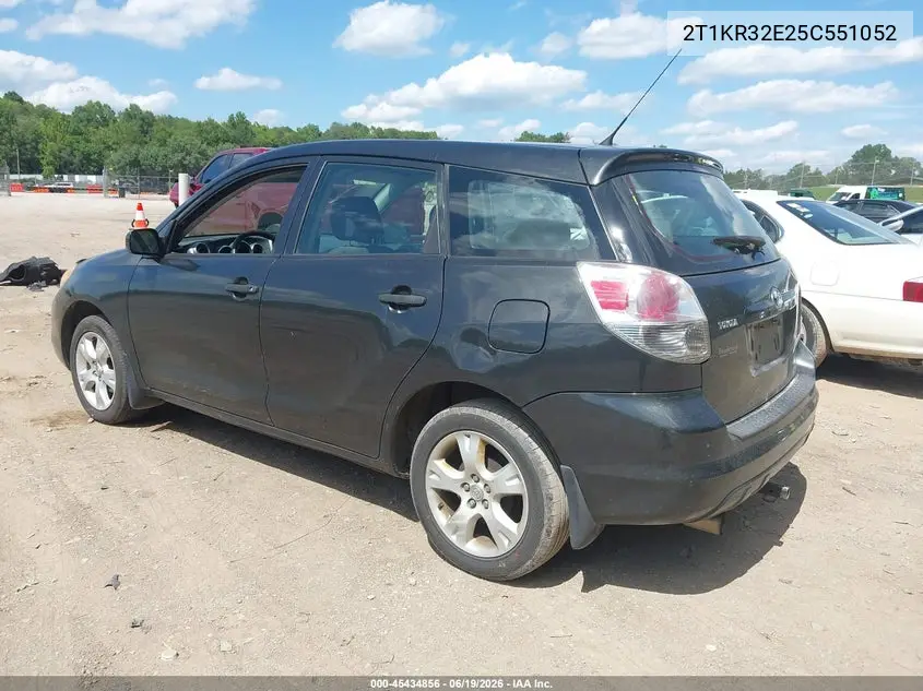 2005 Toyota Matrix Xr VIN: 2T1KR32E25C551052 Lot: 45434856