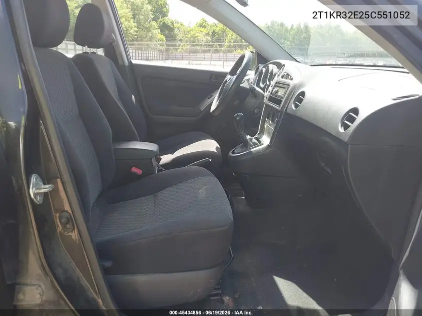 2005 Toyota Matrix Xr VIN: 2T1KR32E25C551052 Lot: 45434856