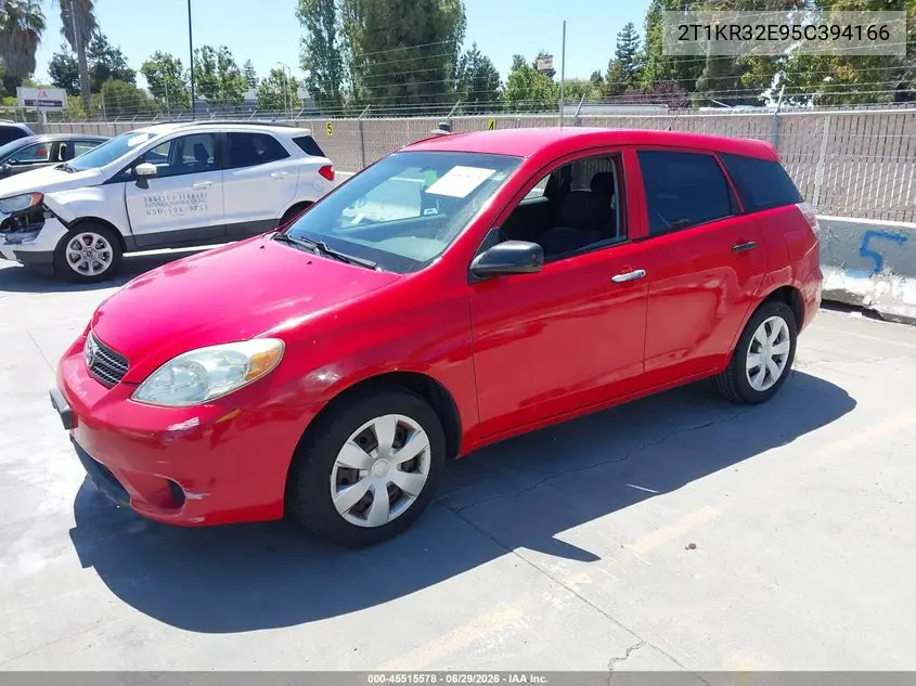 2005 Toyota Matrix VIN: 2T1KR32E95C394166 Lot: 45515578