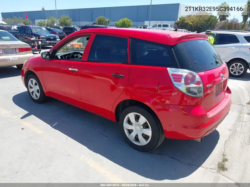 2005 Toyota Matrix VIN: 2T1KR32E95C394166 Lot: 45515578