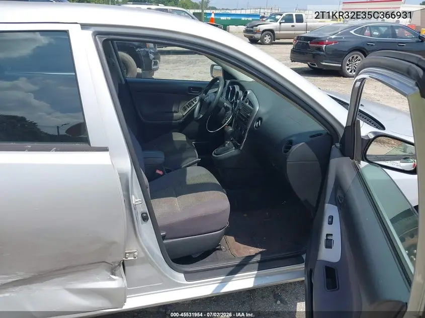 2005 Toyota Matrix VIN: 2T1KR32E35C366931 Lot: 45531954