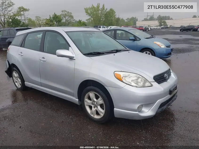 2005 Toyota Matrix Xr VIN: 2T1LR30E55C477908 Lot: 45555451