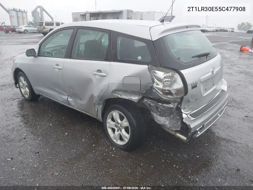 2005 Toyota Matrix Xr VIN: 2T1LR30E55C477908 Lot: 45555451