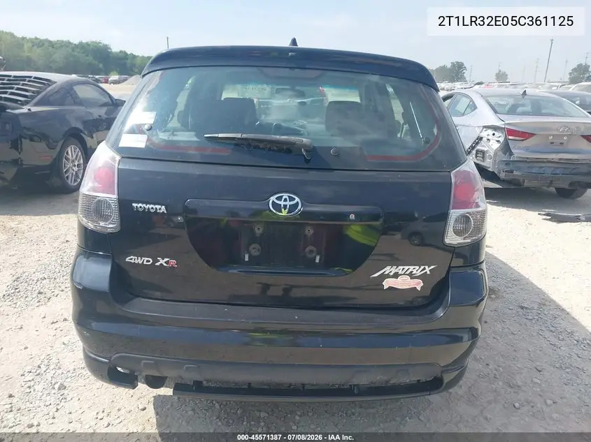 2005 Toyota Matrix Xr VIN: 2T1LR32E05C361125 Lot: 45571387
