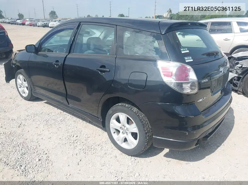 2005 Toyota Matrix Xr VIN: 2T1LR32E05C361125 Lot: 45571387