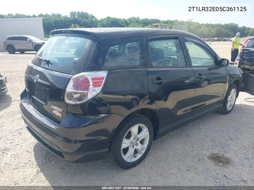 2005 Toyota Matrix Xr VIN: 2T1LR32E05C361125 Lot: 45571387