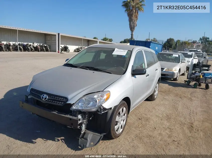 2005 Toyota Matrix VIN: 2T1KR32E05C454416 Lot: 45616658