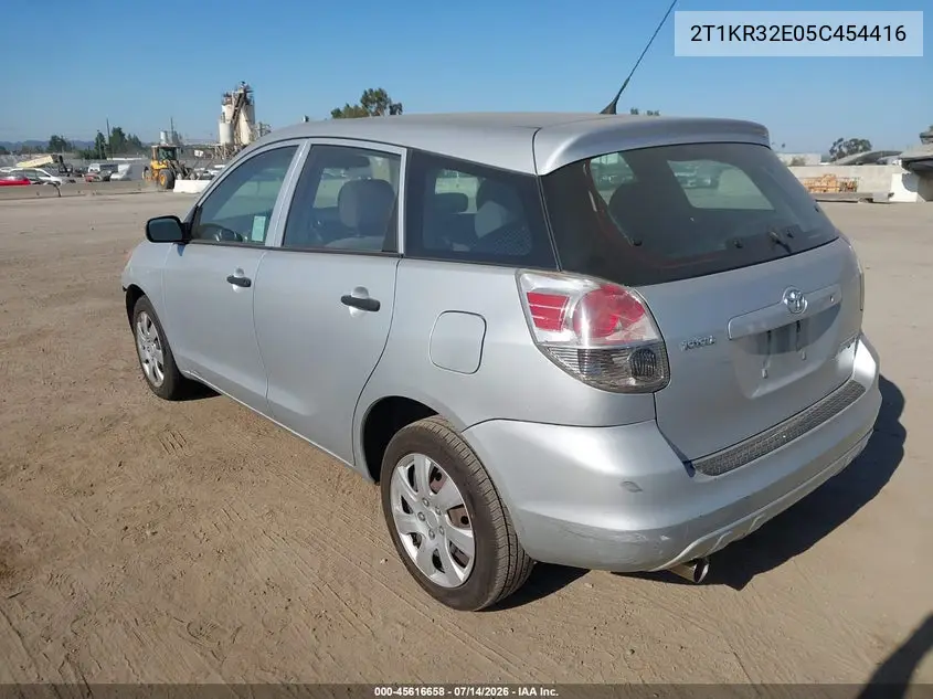 2005 Toyota Matrix VIN: 2T1KR32E05C454416 Lot: 45616658