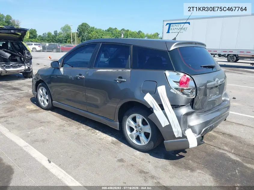2005 Toyota Matrix Xr VIN: 2T1KR30E75C467764 Lot: 45626282