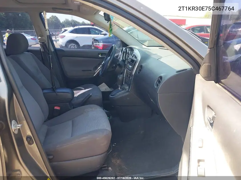 2005 Toyota Matrix Xr VIN: 2T1KR30E75C467764 Lot: 45626282
