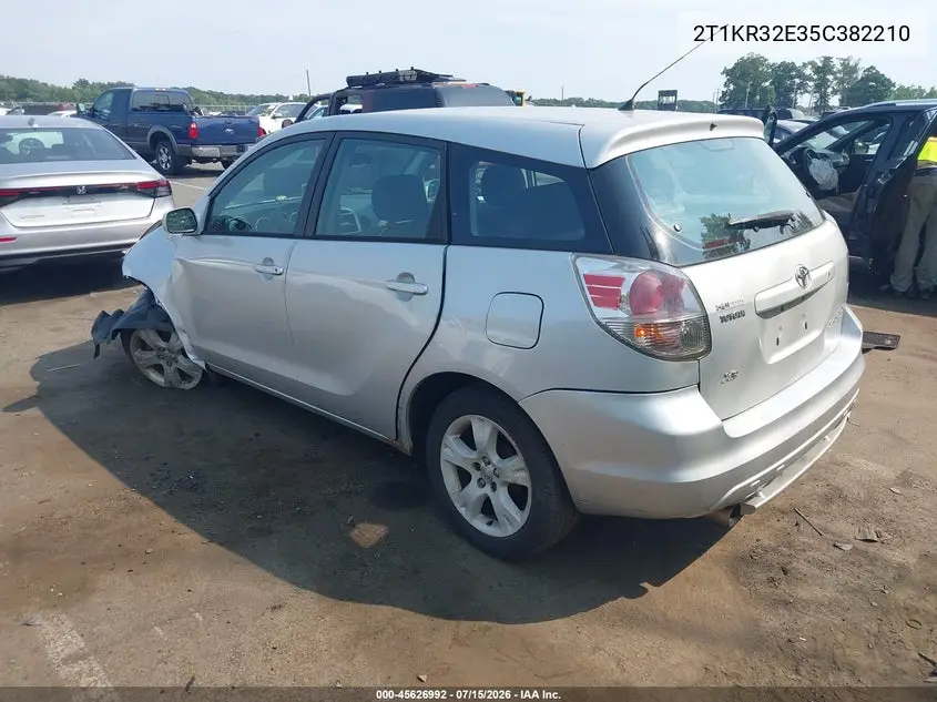 2005 Toyota Matrix Xr VIN: 2T1KR32E35C382210 Lot: 45626992