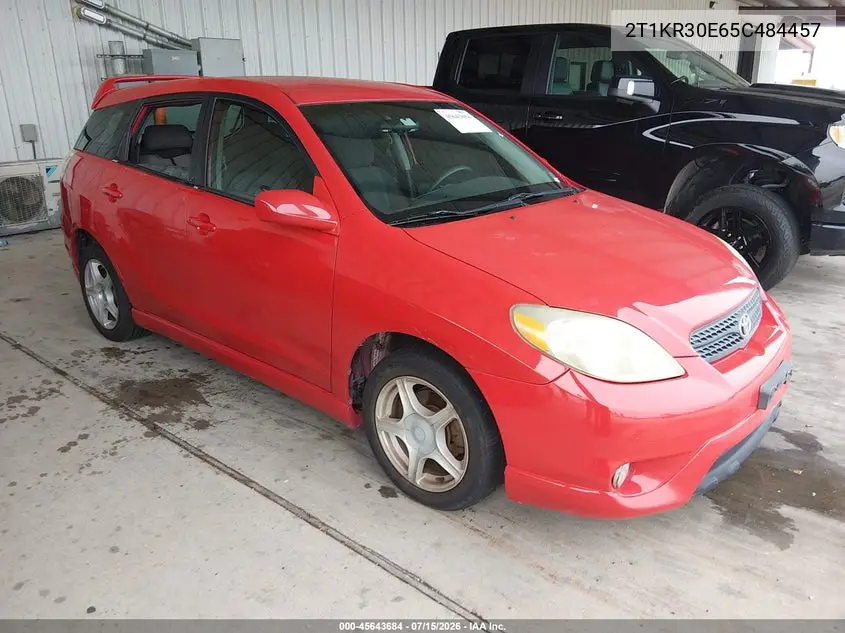 2005 Toyota Matrix Xr VIN: 2T1KR30E65C484457 Lot: 45643684