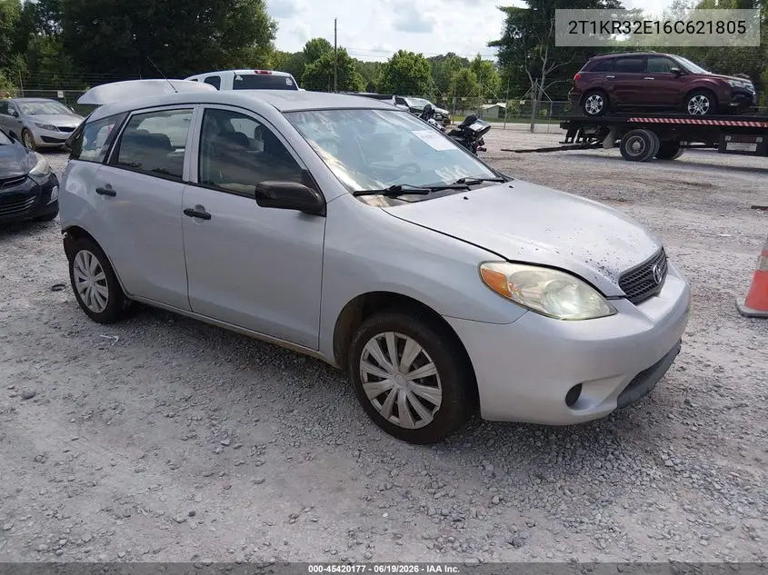 2006 Toyota Matrix VIN: 2T1KR32E16C621805 Lot: 45420177