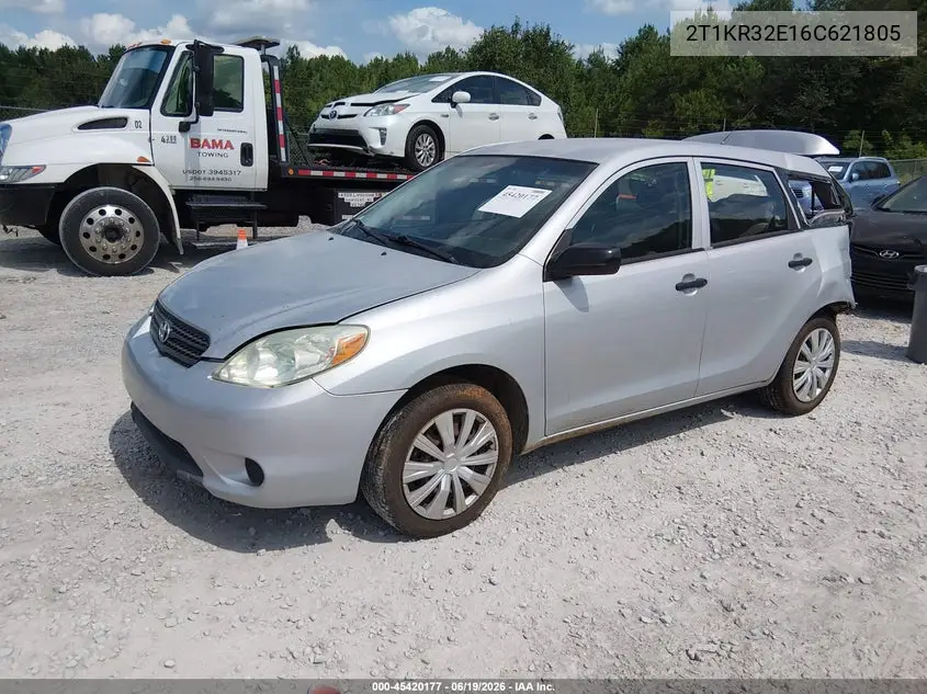 2006 Toyota Matrix VIN: 2T1KR32E16C621805 Lot: 45420177