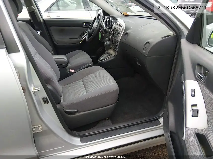 2006 Toyota Matrix Xr VIN: 2T1KR32E56C558711 Lot: 45421544