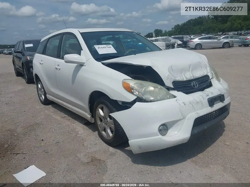 2006 Toyota Matrix Xr VIN: 2T1KR32E86C609277 Lot: 45449768