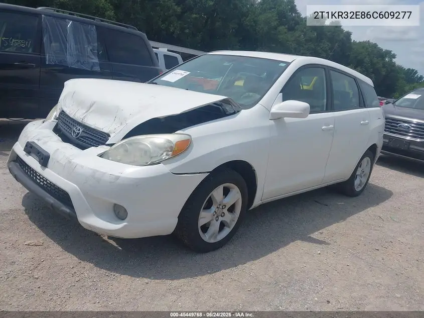 2006 Toyota Matrix Xr VIN: 2T1KR32E86C609277 Lot: 45449768