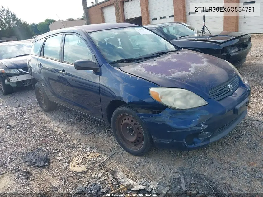 2006 Toyota Matrix VIN: 2T1LR30EX6C554791 Lot: 45493492
