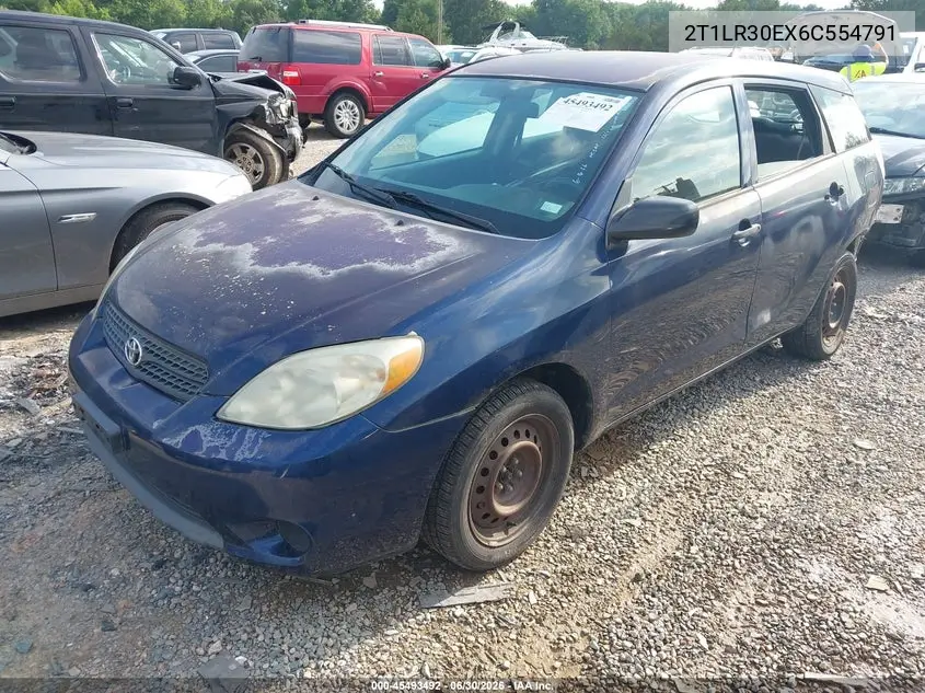 2006 Toyota Matrix VIN: 2T1LR30EX6C554791 Lot: 45493492