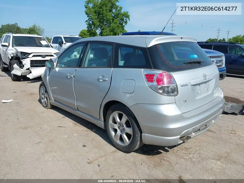 2006 Toyota Matrix Xr VIN: 2T1KR32E06C614277 Lot: 45499033