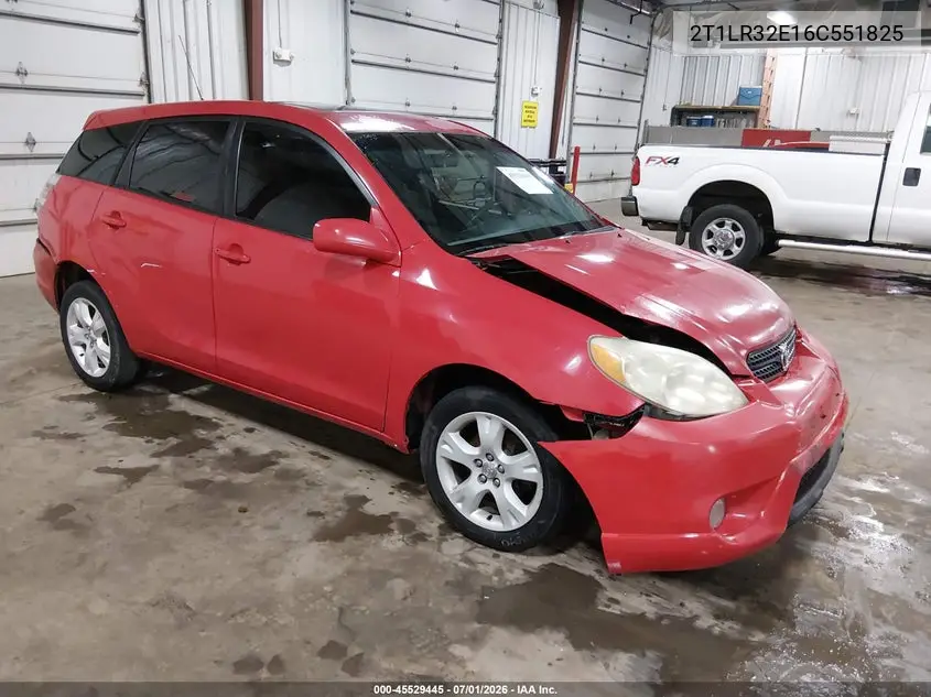 2006 Toyota Matrix Xr VIN: 2T1LR32E16C551825 Lot: 45529445