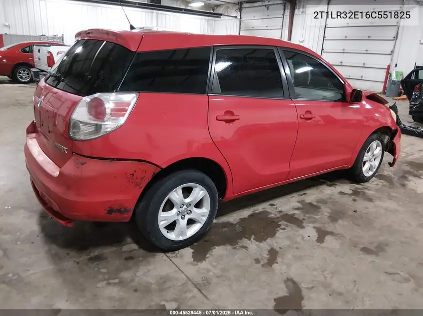2006 Toyota Matrix Xr VIN: 2T1LR32E16C551825 Lot: 45529445